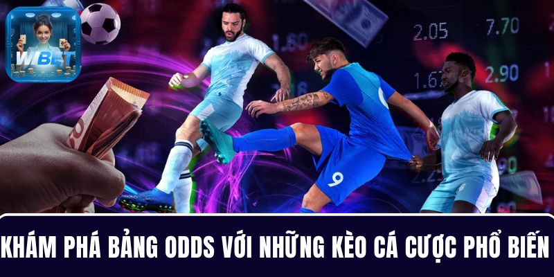 Khám phá bảng Odds với những kèo cá cược phổ biến nhất