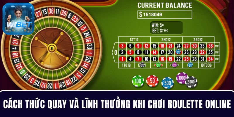 Cách thức quay và lĩnh thưởng khi chơi Roulette online
