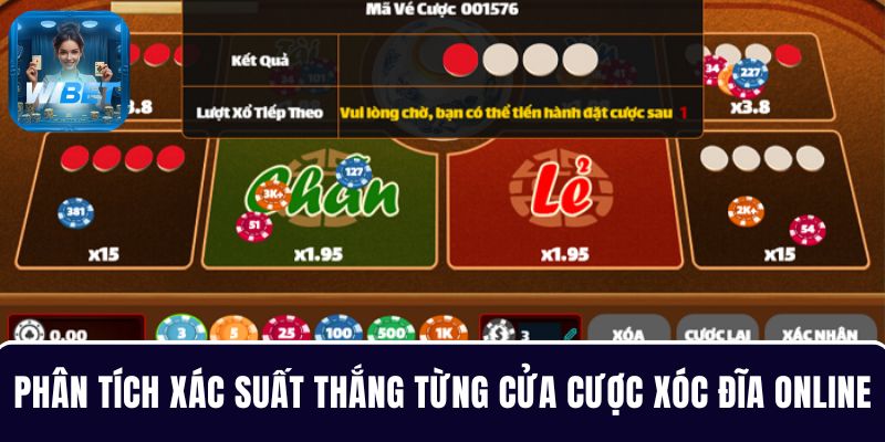 Phân tích xác suất thắng từng cửa cược Xóc Đĩa online để vào tiền chuẩn